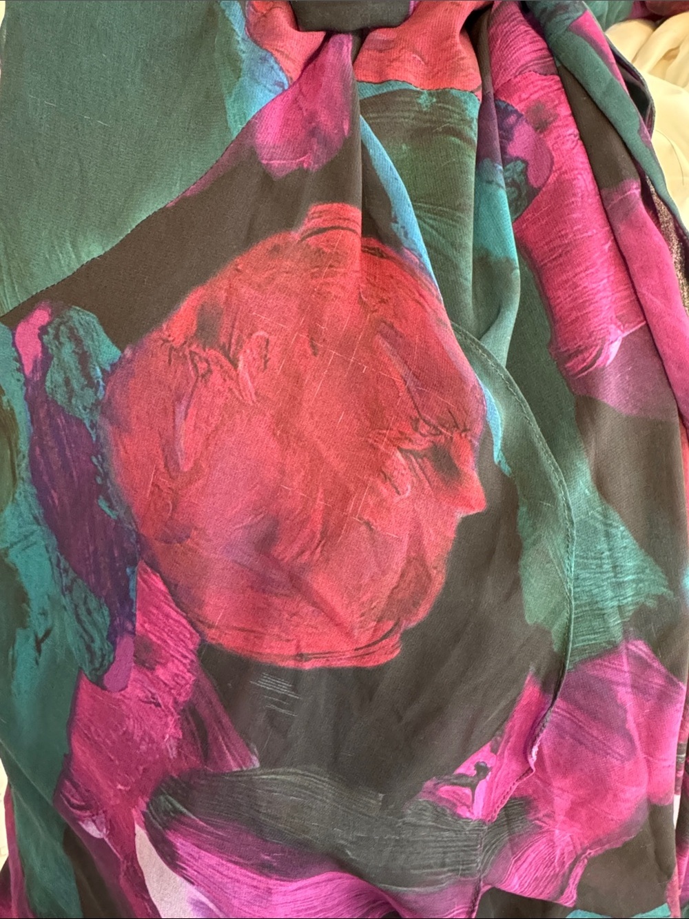 Hutch Bridge dress Teal & Magenta Floral Wrap - Picture 13 of 15